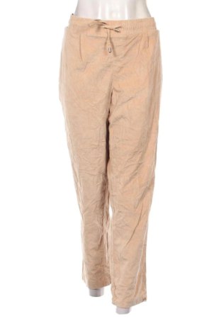 Pantaloni de velvet de femei C&A, Mărime XL, Culoare Bej, Preț 52,46 Lei