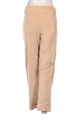 Pantaloni de velvet de femei C&A, Mărime XL, Culoare Bej, Preț 52,46 Lei