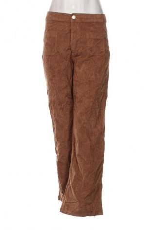 Pantaloni de velvet de femei Calvin Klein, Mărime M, Culoare Maro, Preț 169,41 Lei