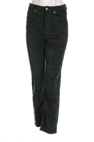 Pantaloni de velvet de femei H&M, Mărime XS, Culoare Verde, Preț 47,70 Lei