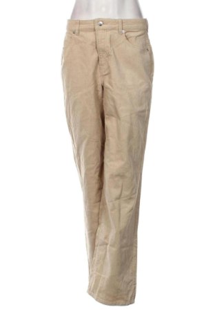 Pantaloni de velvet de femei H&M Divided, Mărime M, Culoare Bej, Preț 68,09 Lei