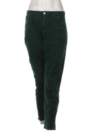 Pantaloni de velvet de femei Holly & Whyte By Lindex, Mărime XL, Culoare Verde, Preț 95,39 Lei