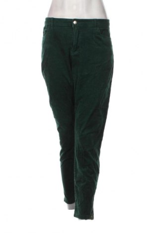 Pantaloni de velvet de femei Holly & Whyte By Lindex, Mărime XL, Culoare Verde, Preț 52,46 Lei