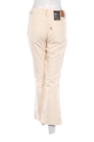 Pantaloni de velvet de femei Levi's, Mărime M, Culoare Ecru, Preț 256,58 Lei