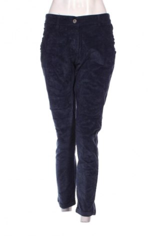 Pantaloni de velvet de femei Made In Italy, Mărime L, Culoare Albastru, Preț 95,39 Lei