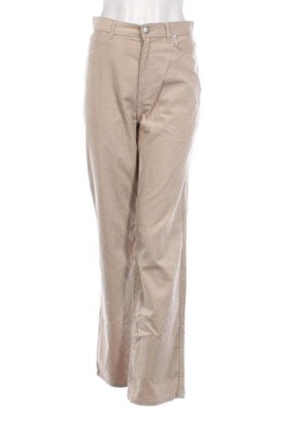 Pantaloni de velvet de femei Monki, Mărime S, Culoare Bej, Preț 92,11 Lei