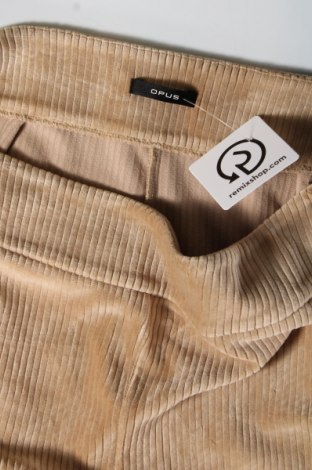 Pantaloni de velvet de femei Opus, Mărime L, Culoare Bej, Preț 123,02 Lei