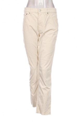 Pantaloni de velvet de femei Ralph Lauren, Mărime L, Culoare Ecru, Preț 315,79 Lei