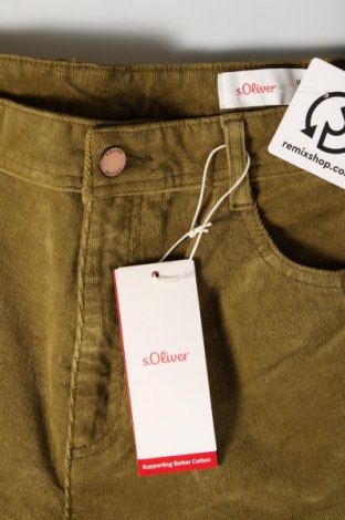 Pantaloni de velvet de femei S.Oliver, Mărime XL, Culoare Verde, Preț 61,99 Lei