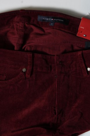 Pantaloni de velvet de femei Tommy Hilfiger, Mărime M, Culoare Roșu, Preț 367,27 Lei