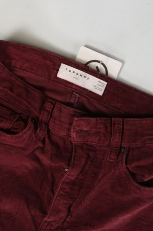 Dámské manšestráky  Topshop, Velikost XS, Barva Červená, Cena  109,00 Kč