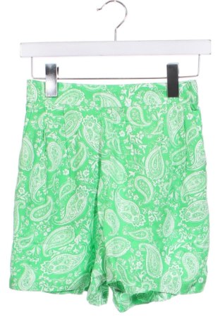Γυναικείο κοντό παντελόνι Pieces, Μέγεθος XS, Χρώμα Πράσινο, Τιμή 10,67 €