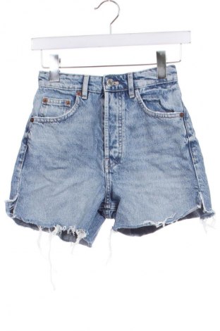 Pantaloni scurți de femei Zara, Mărime XXS, Culoare Albastru, Preț 31,58 Lei