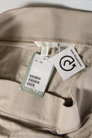 Γυναικείο κολάν H&M, Μέγεθος XXL, Χρώμα  Μπέζ, Τιμή 9,74 €