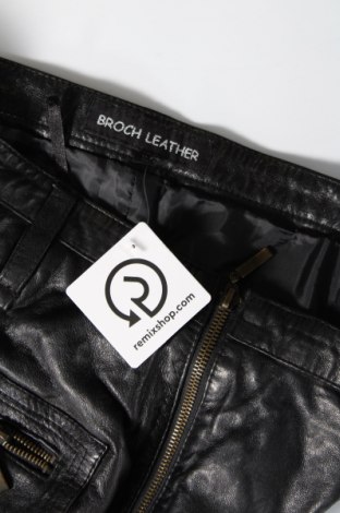 Γυναικείο παντελόνι δερμάτινο Broch Leather, Μέγεθος L, Χρώμα Μαύρο, Τιμή 25,36 €