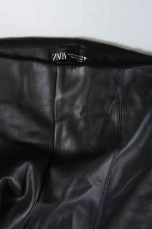 Damen Lederhose Zara, Größe M, Farbe Schwarz, Preis 18,79 €