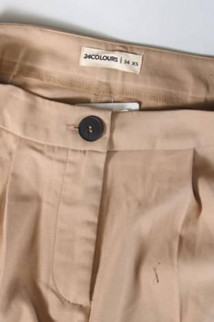 Γυναικείο παντελόνι 24 Colours, Μέγεθος XS, Χρώμα  Μπέζ, Τιμή 12,46 €