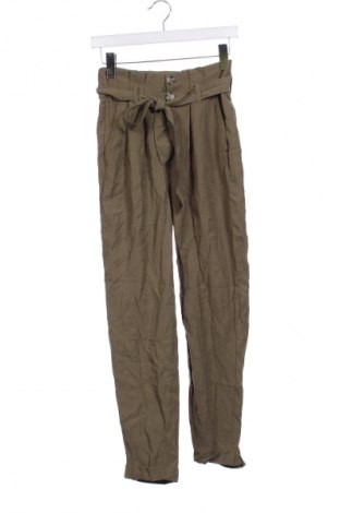 Дамски панталон Amisu, Размер XS, Цвят Зелен, Цена 13,05 лв.