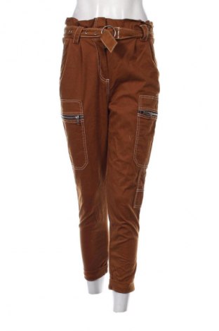 Дамски панталон Bershka, Размер XS, Цвят Кафяв, Цена 14,50 лв.