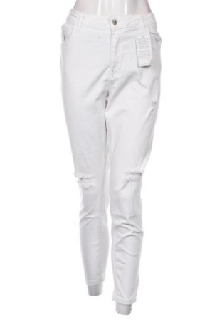 Pantaloni de femei DF, Mărime XL, Culoare Alb, Preț 168,26 Lei