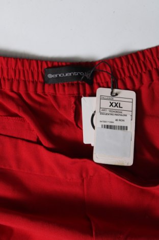 Γυναικείο παντελόνι Encuentro, Μέγεθος XXL, Χρώμα Κόκκινο, Τιμή 15,99 €