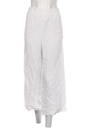 Pantaloni de femei H&M, Mărime L, Culoare Alb, Preț 95,39 Lei