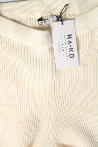 Γυναικείο παντελόνι NA-KD, Μέγεθος S, Χρώμα Εκρού, Τιμή 12,46 €