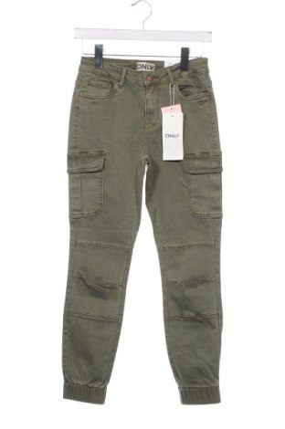 Дамски панталон ONLY, Размер S, Цвят Зелен, Цена 31,00 лв.