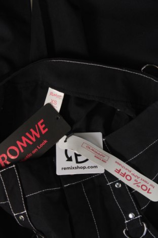 Damenhose Romwe, Größe XS, Farbe Schwarz, Preis € 26,13