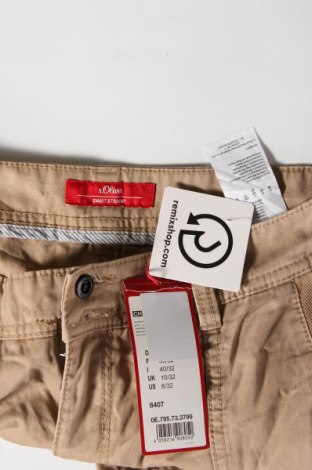 Дамски панталон S.Oliver, Размер S, Цвят Бежов, Цена 41,85 лв.