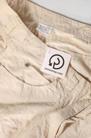 Pantaloni de femei Trofe, Mărime XL, Culoare Bej, Preț 17,99 Lei