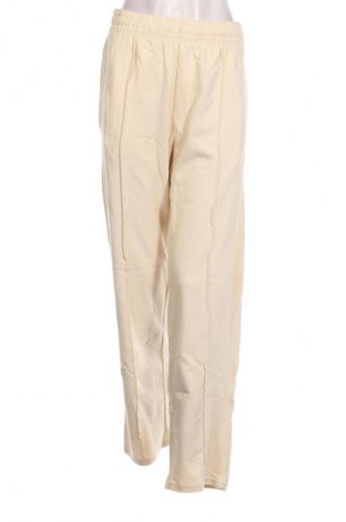 Pantaloni de femei Weekday, Mărime S, Culoare Ecru, Preț 305,92 Lei