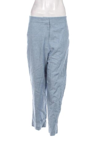 Дамски панталон Zara, Размер L, Цвят Син, Цена 14,85 лв.