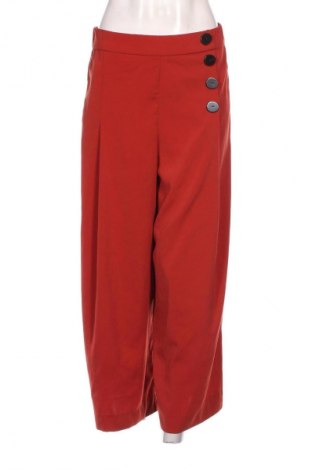 Pantaloni de femei Zara, Mărime S, Culoare Roșu, Preț 44,41 Lei