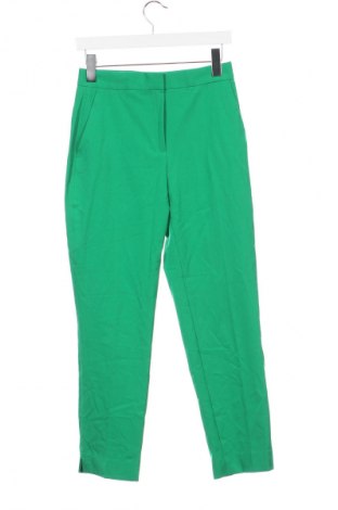 Дамски панталон Zara, Размер XS, Цвят Зелен, Цена 13,50 лв.