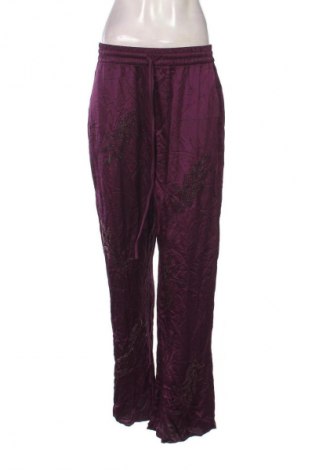 Pantaloni de femei Zara, Mărime L, Culoare Mov, Preț 203,95 Lei