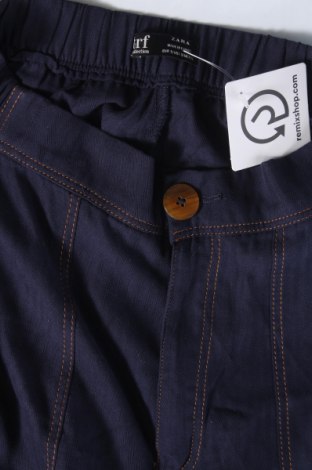 Pantaloni de femei Zara Trafaluc, Mărime S, Culoare Albastru, Preț 28,99 Lei