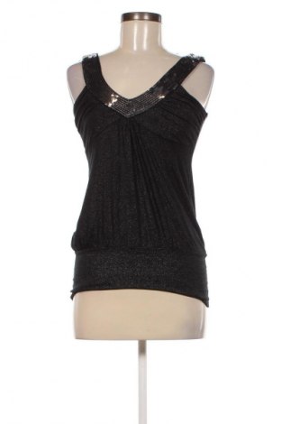 Γυναικείο αμάνικο μπλουζάκι Clockhouse, Μέγεθος M, Χρώμα Μαύρο, Τιμή 3,62 €