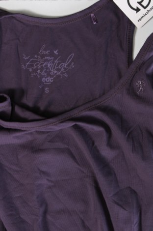 Damska koszulka na ramiączkach Edc By Esprit, Rozmiar S, Kolor Fioletowy, Cena 44,78 zł