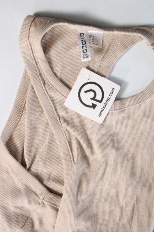 Damska koszulka na ramiączkach H&M Divided, Rozmiar M, Kolor Beżowy, Cena 31,46 zł