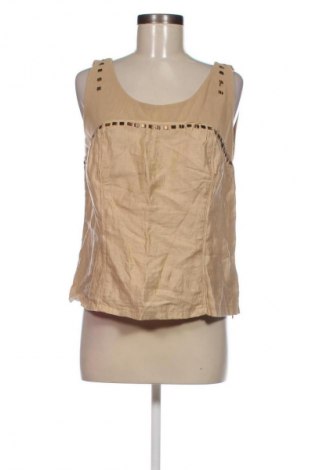 Γυναικείο αμάνικο μπλουζάκι MAKIS TSELIOS, Μέγεθος L, Χρώμα  Μπέζ, Τιμή 8,40 €