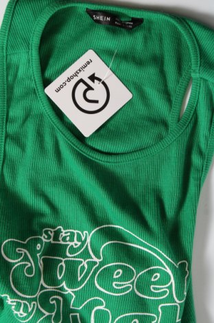 Damska koszulka na ramiączkach SHEIN, Rozmiar S, Kolor Zielony, Cena 17,05 zł