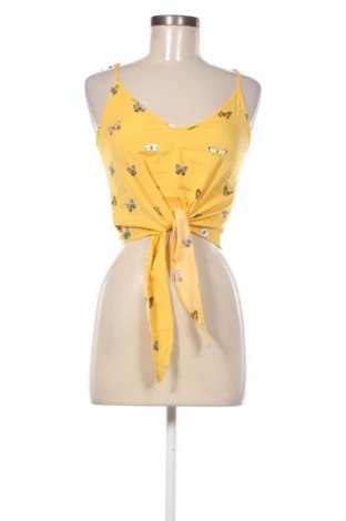 Γυναικείο αμάνικο μπλουζάκι SHEIN, Μέγεθος XS, Χρώμα Κίτρινο, Τιμή 3,22 €