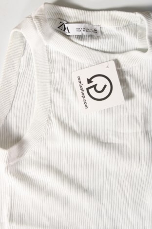 Γυναικείο αμάνικο μπλουζάκι Zara, Μέγεθος S, Χρώμα Λευκό, Τιμή 6,80 €
