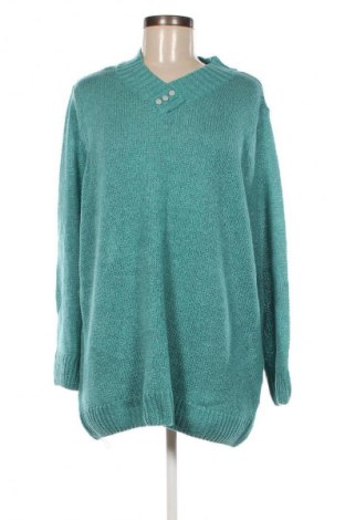 Γυναικείο πουλόβερ, Μέγεθος 4XL, Χρώμα Πράσινο, Τιμή 17,04 €
