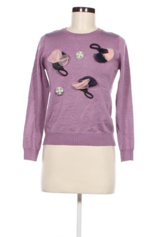 Дамски пуловер, Размер XXS, Цвят Лилав, Цена 17,40 лв.