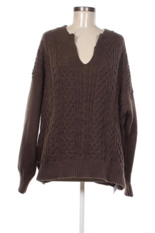 Дамски пуловер, Размер 5XL, Цвят Кафяв, Цена 29,00 лв.