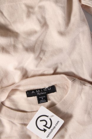 Γυναικείο πουλόβερ Amisu, Μέγεθος S, Χρώμα  Μπέζ, Τιμή 9,53 €
