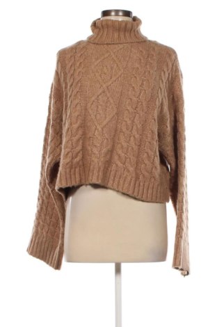 Дамски пуловер Bershka, Размер L, Цвят Бежов, Цена 15,08 лв.