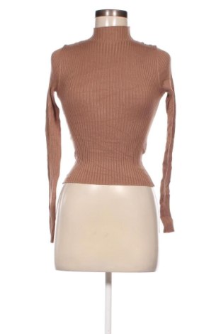 Дамски пуловер Bershka, Размер XS, Цвят Кафяв, Цена 15,08 лв.